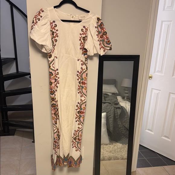 Tuckernuck White Midi Dress with Multicolor Embroidery - Picture 5 of 5